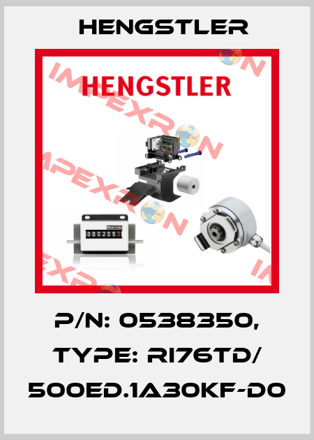 p/n: 0538350, Type: RI76TD/ 500ED.1A30KF-D0 Hengstler
