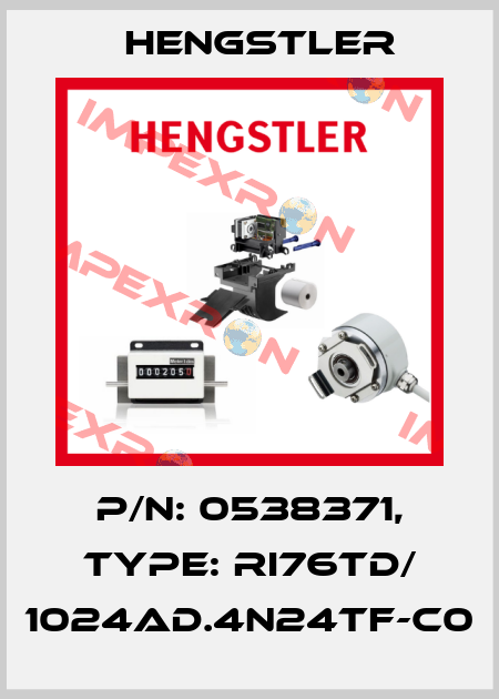 p/n: 0538371, Type: RI76TD/ 1024AD.4N24TF-C0 Hengstler