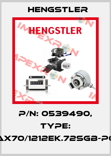 p/n: 0539490, Type: AX70/1212EK.72SGB-P0 Hengstler