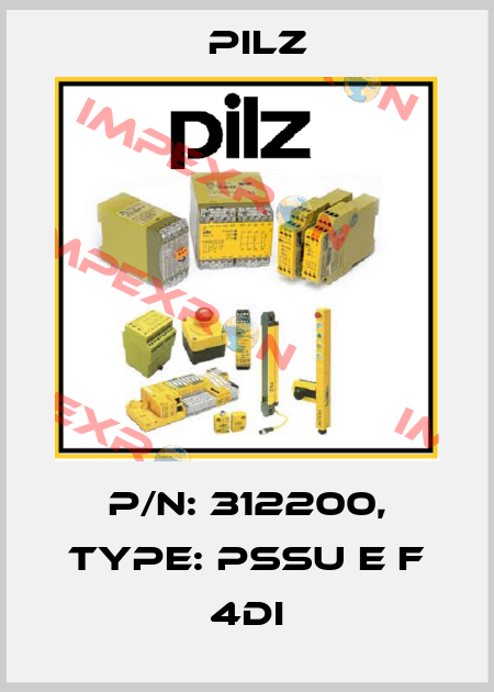 p/n: 312200, Type: PSSu E F 4DI Pilz