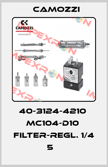 40-3124-4210  MC104-D10  FILTER-REGL. 1/4 5µ  Camozzi