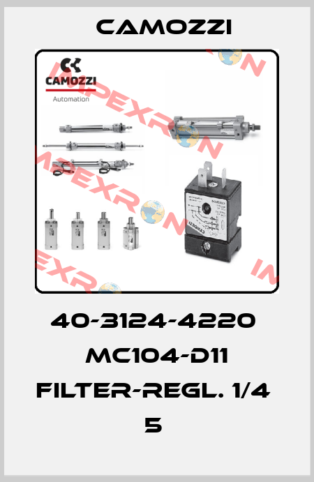 40-3124-4220  MC104-D11 FILTER-REGL. 1/4   5  Camozzi