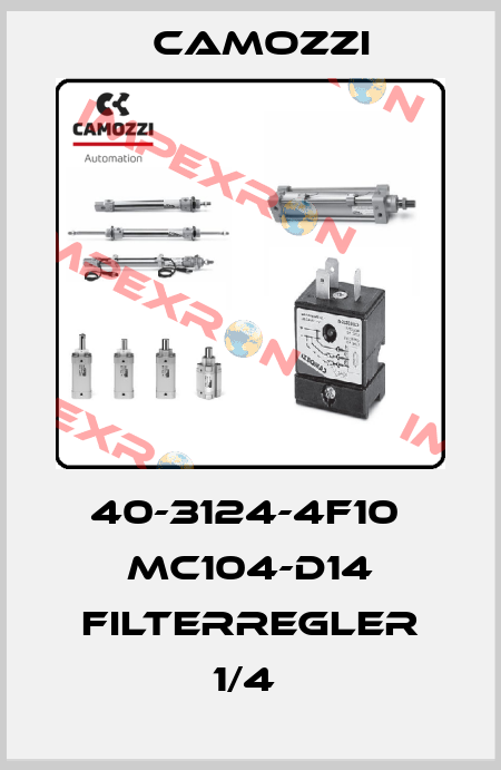 40-3124-4F10  MC104-D14 FILTERREGLER 1/4  Camozzi