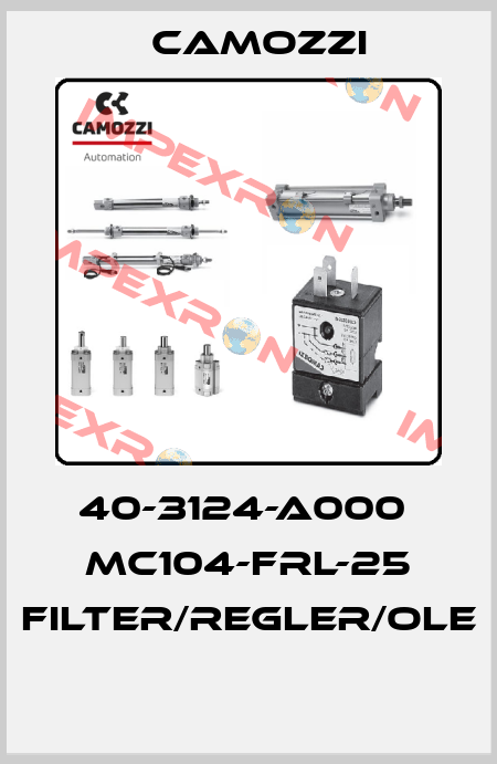 40-3124-A000  MC104-FRL-25 FILTER/REGLER/OLE  Camozzi