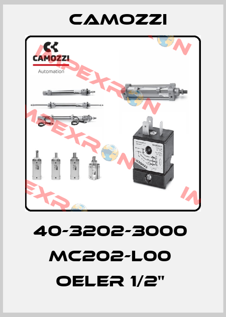 40-3202-3000  MC202-L00  OELER 1/2"  Camozzi