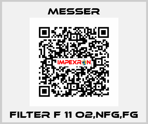 FILTER F 11 O2,NFG,FG Messer
