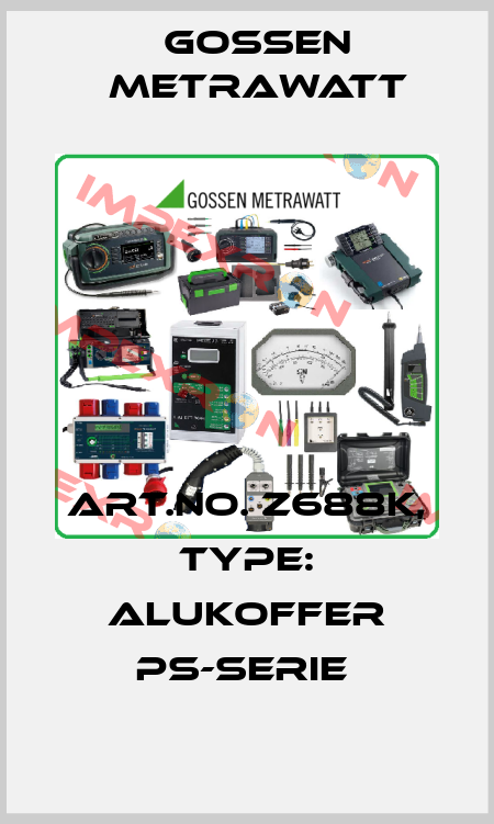 Art.No. Z688K, Type: Alukoffer PS-Serie  Gossen Metrawatt