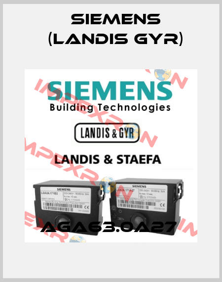 AGA63.0A27  Siemens (Landis Gyr)