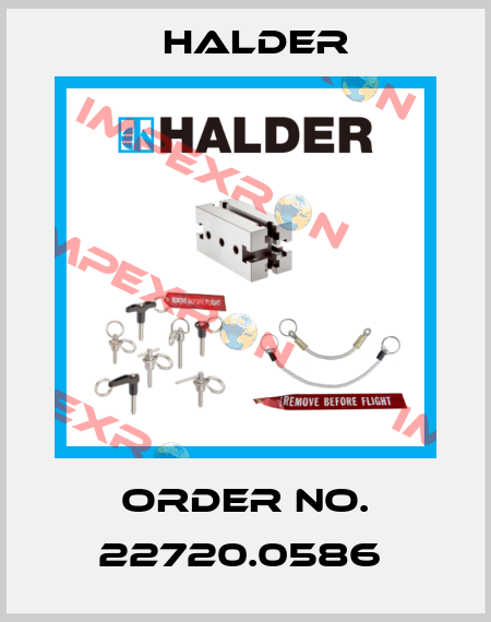 Order No. 22720.0586  Halder
