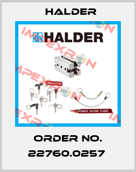 Order No. 22760.0257  Halder