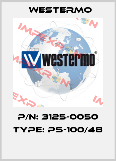 P/N: 3125-0050 Type: PS-100/48  Westermo