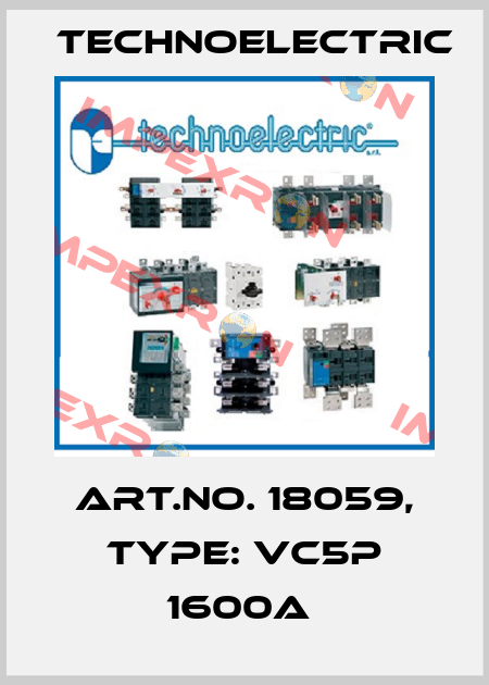 Art.No. 18059, Type: VC5P 1600A  Technoelectric