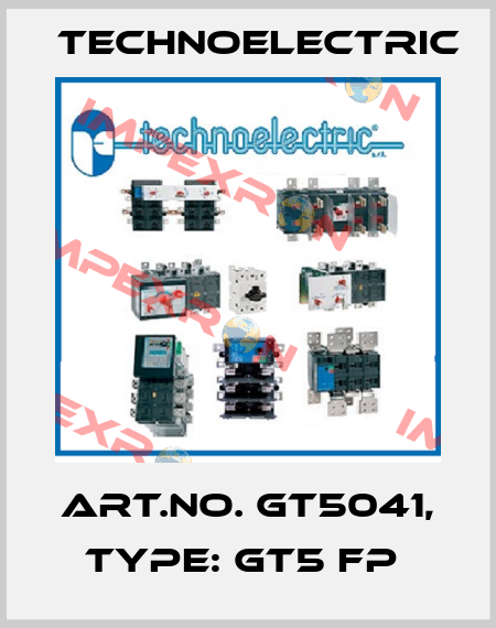 Art.No. GT5041, Type: GT5 FP  Technoelectric