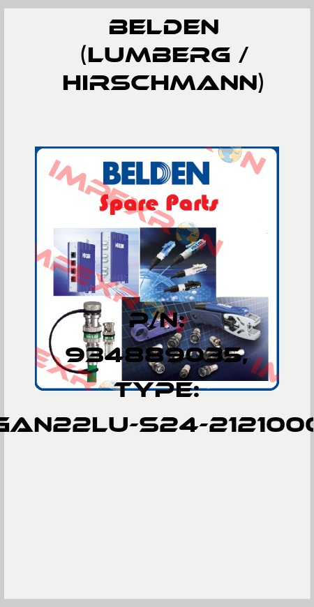 P/N: 934889035, Type: GAN22LU-S24-2121000  Belden (Lumberg / Hirschmann)