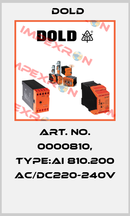 Art. No. 0000810, Type:AI 810.200 AC/DC220-240V  Dold