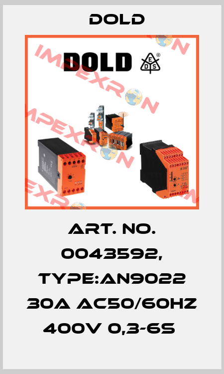 Art. No. 0043592, Type:AN9022 30A AC50/60HZ 400V 0,3-6S  Dold