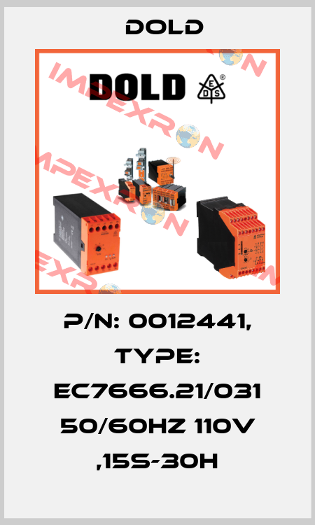 p/n: 0012441, Type: EC7666.21/031 50/60HZ 110V ,15S-30H Dold