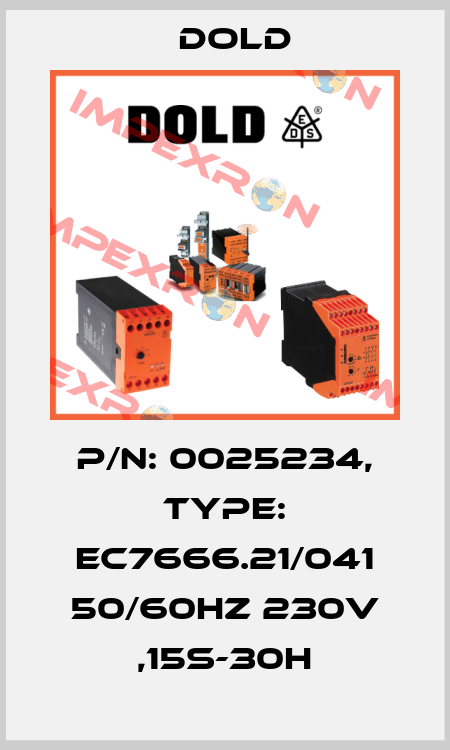 p/n: 0025234, Type: EC7666.21/041 50/60HZ 230V ,15S-30H Dold