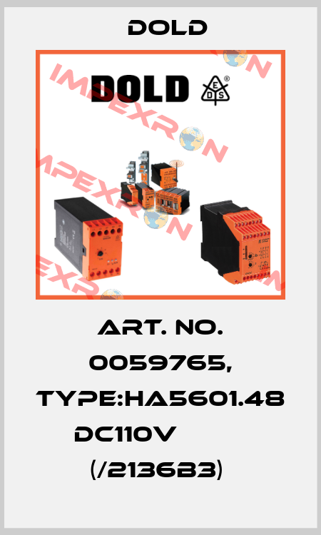 Art. No. 0059765, Type:HA5601.48 DC110V          (/2136B3)  Dold
