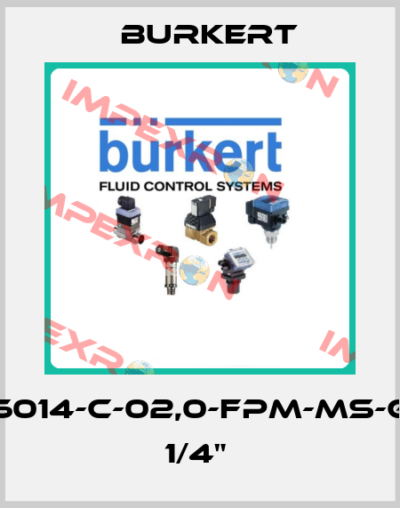 6014-C-02,0-FPM-MS-G 1/4"  Burkert