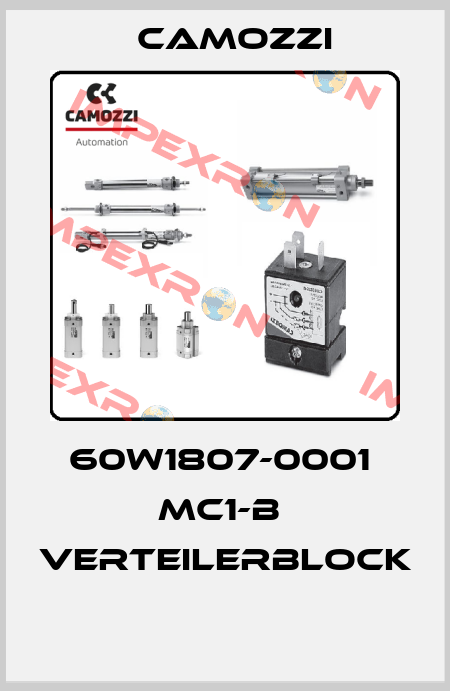 60W1807-0001  MC1-B  VERTEILERBLOCK  Camozzi