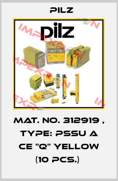 Mat. No. 312919 , Type: PSSu A CE "Q" yellow (10 pcs.)  Pilz