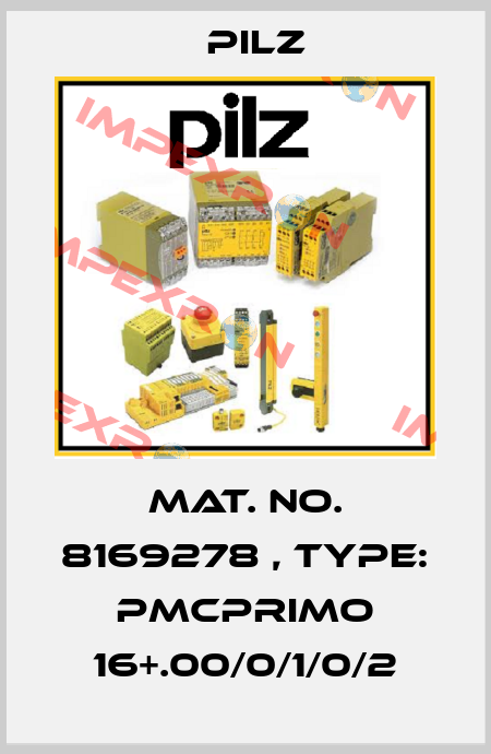 Mat. No. 8169278 , Type: PMCprimo 16+.00/0/1/0/2 Pilz