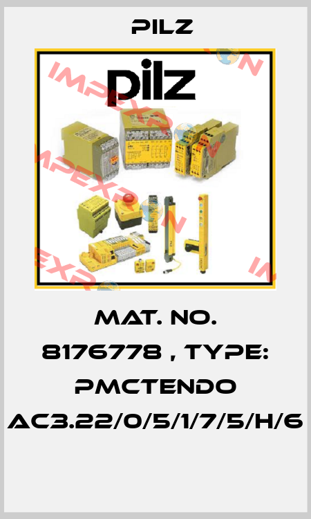 Mat. No. 8176778 , Type: PMCtendo AC3.22/0/5/1/7/5/H/6  Pilz