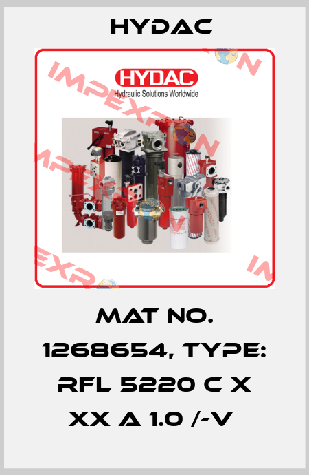 Mat No. 1268654, Type: RFL 5220 C X XX A 1.0 /-V  Hydac