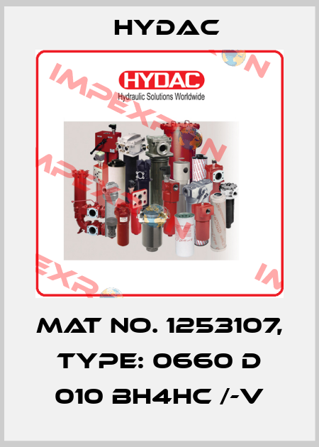 Mat No. 1253107, Type: 0660 D 010 BH4HC /-V Hydac