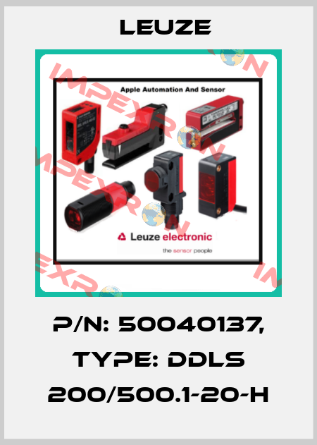 p/n: 50040137, Type: DDLS 200/500.1-20-H Leuze