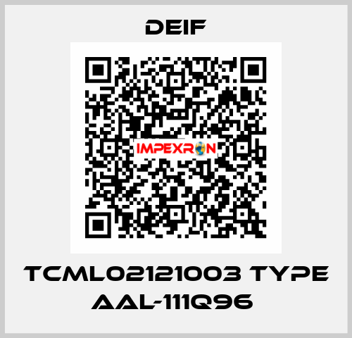 TCML02121003 TYPE AAL-111Q96  Deif