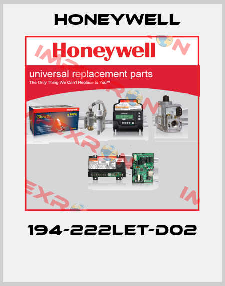 194-222LET-D02  Honeywell