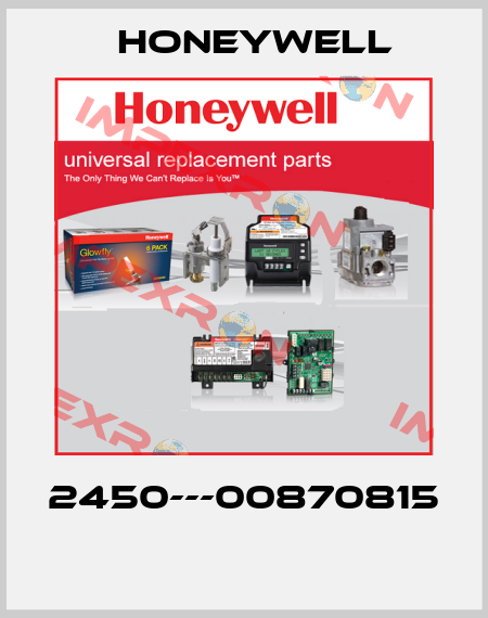 2450---00870815  Honeywell