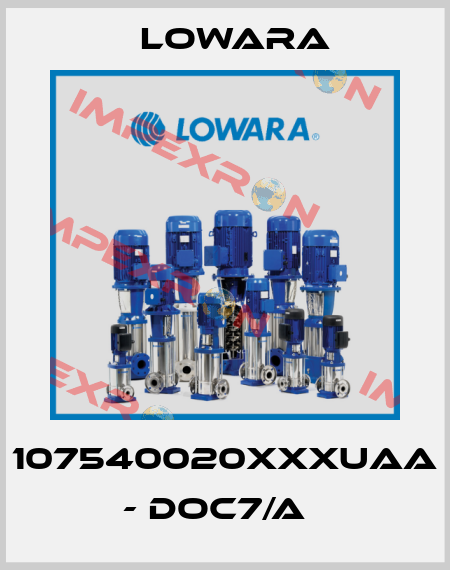 107540020XXXUAA - DOC7/A   Lowara