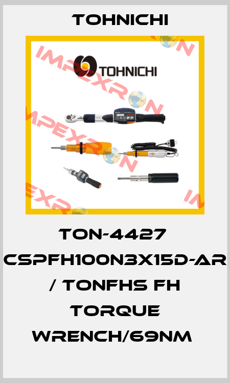 TON-4427  CSPFH100N3X15D-AR / TONFHS FH Torque Wrench/69Nm  Tohnichi