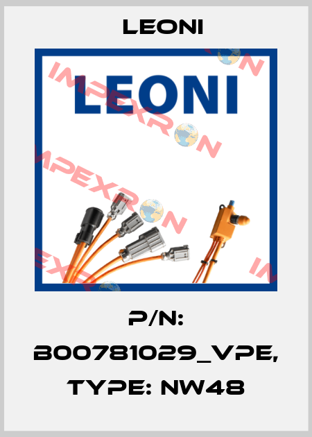 P/N: B00781029_VPE, Type: NW48 Leoni