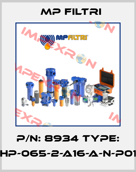 P/N: 8934 Type: HP-065-2-A16-A-N-P01 MP Filtri