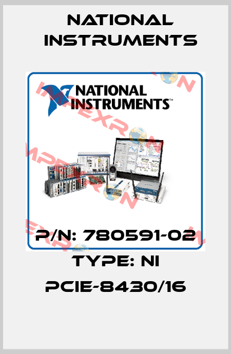 P/N: 780591-02 Type: NI PCIe-8430/16 National Instruments