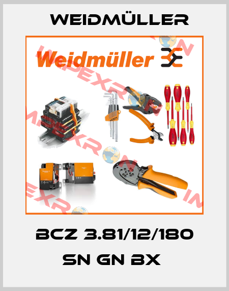 BCZ 3.81/12/180 SN GN BX  Weidmüller