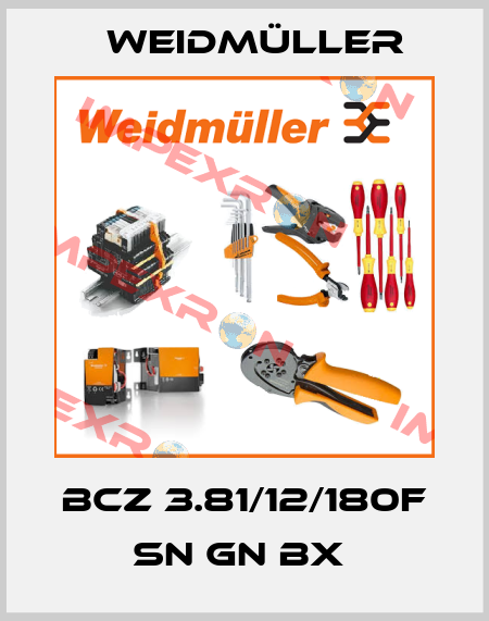 BCZ 3.81/12/180F SN GN BX  Weidmüller