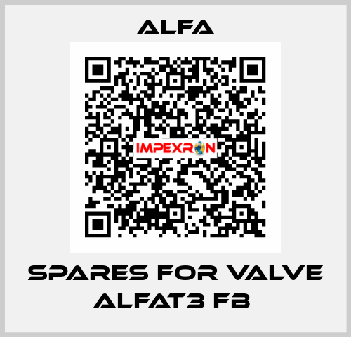 SPARES FOR VALVE ALFAT3 FB  ALFA