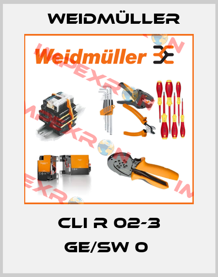 CLI R 02-3 GE/SW 0  Weidmüller