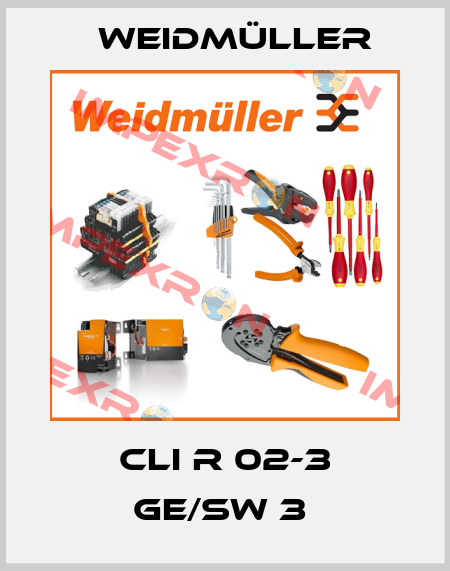CLI R 02-3 GE/SW 3  Weidmüller