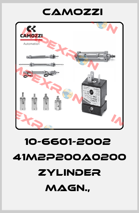 10-6601-2002  41M2P200A0200  ZYLINDER MAGN.,  Camozzi
