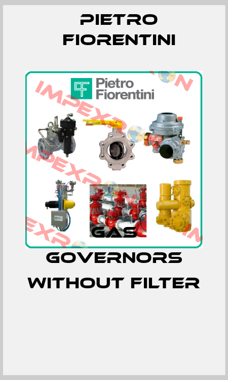 Gas governors without filter  Pietro Fiorentini