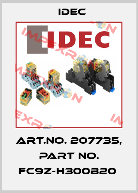 Art.No. 207735, Part No. FC9Z-H300B20  Idec
