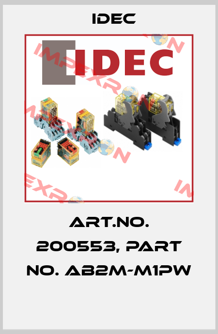 Art.No. 200553, Part No. AB2M-M1PW  Idec