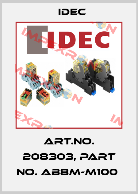 Art.No. 208303, Part No. AB8M-M100  Idec