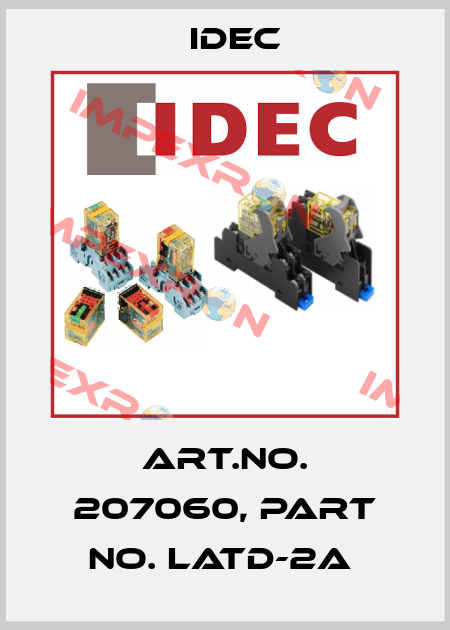Art.No. 207060, Part No. LATD-2A  Idec